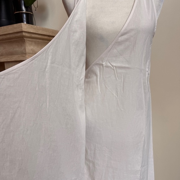 Andie Swim White Linen Sleeveless V Neck Wrap Maxi Womens Size M Swim Cover Up - Picture 9 of 15